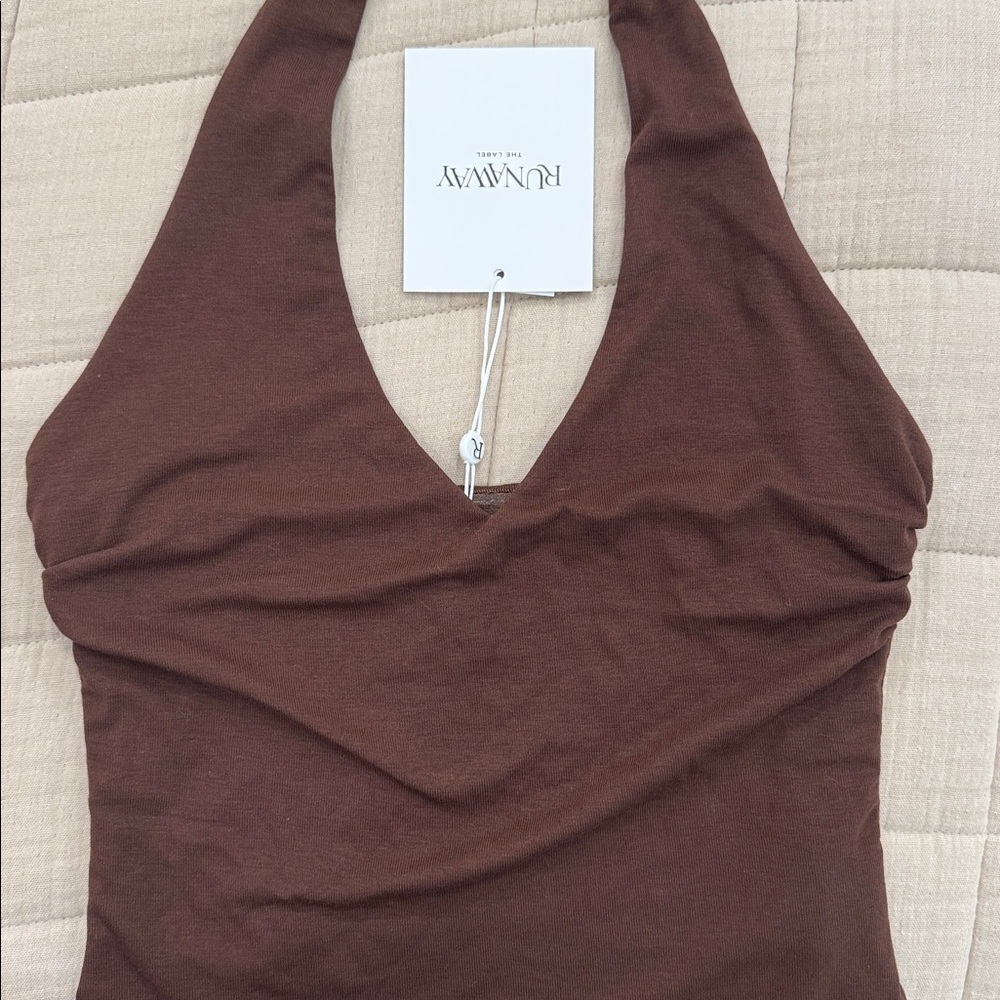 NEW V Neck Halter Top - Picture 7 of 9